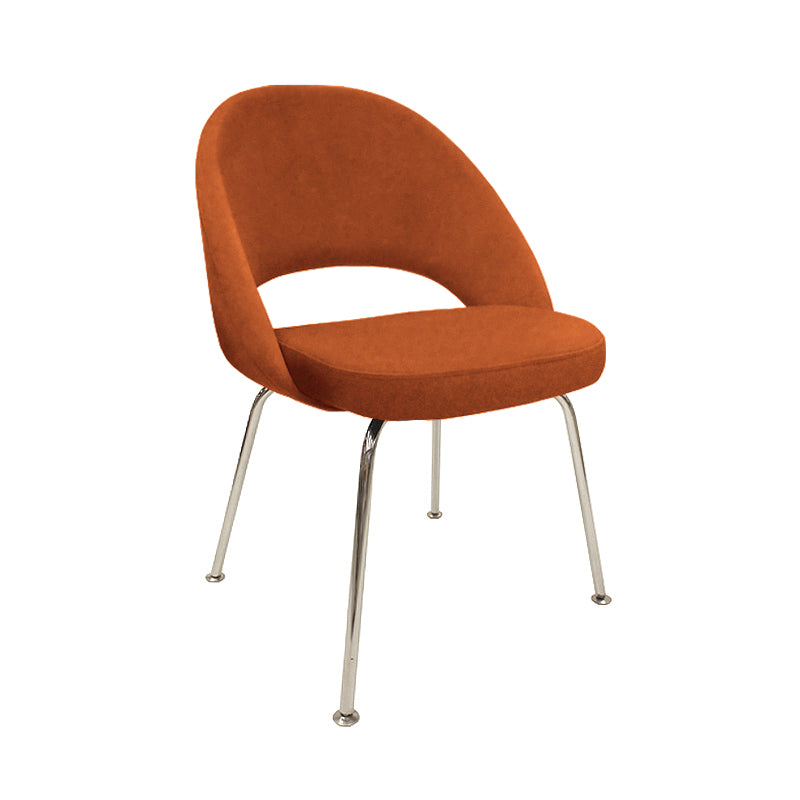 Silla Saarinen Tub Eco Cuero, Base Cromo o Negra
